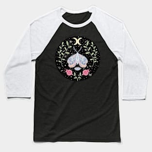 Pastel Space Moth Baseball T-Shirt